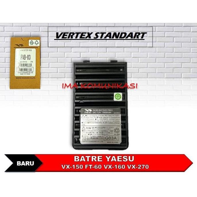 BEBAS ONGKIR - BATRE HT YAESU VX-150 FT-60 VX-160 VX-270 FNB-83
