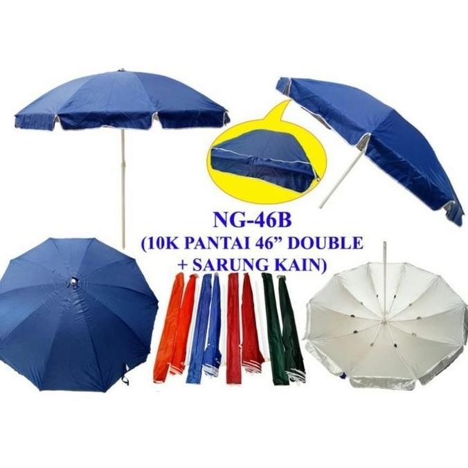 TERMURAH - PROMO-Payung Tenda Double layer/Payung Jualan/Payung Pantai Double