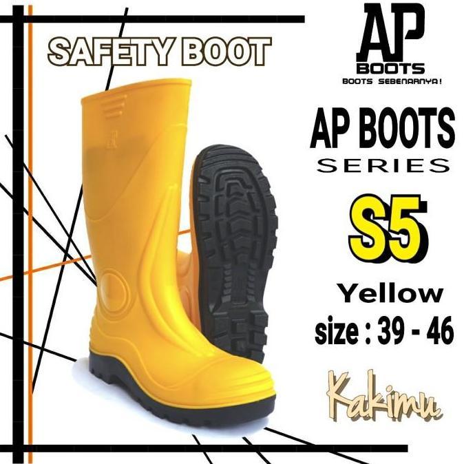 SEPATU SAFETY BOOT AP BOOTS S 5 YELLOW