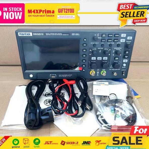 BEBAS ONGKIR - HANTEK DSO2D10 Digital Oscilloscope Osiloskop HANTEK DSO-2D1 ORIGINAL