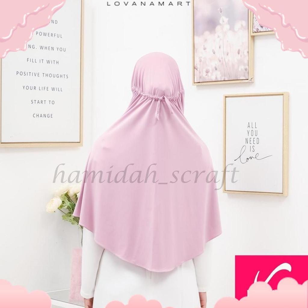 Bergo Hamidah Serut Xl Jersey Super Original