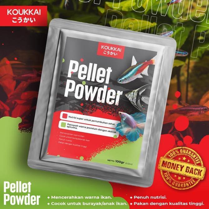 Sakan- Pelet Bubuk Pakan Burayak Koi , Cupang, Koki , Louhan , Tetra , Guppy