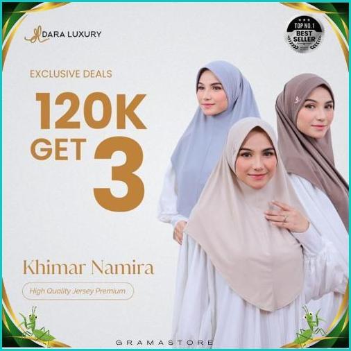 Dara Luxury | Namira | Hijab Instan Jersey Khimar Jersey Premium Hijab Menutup Dada