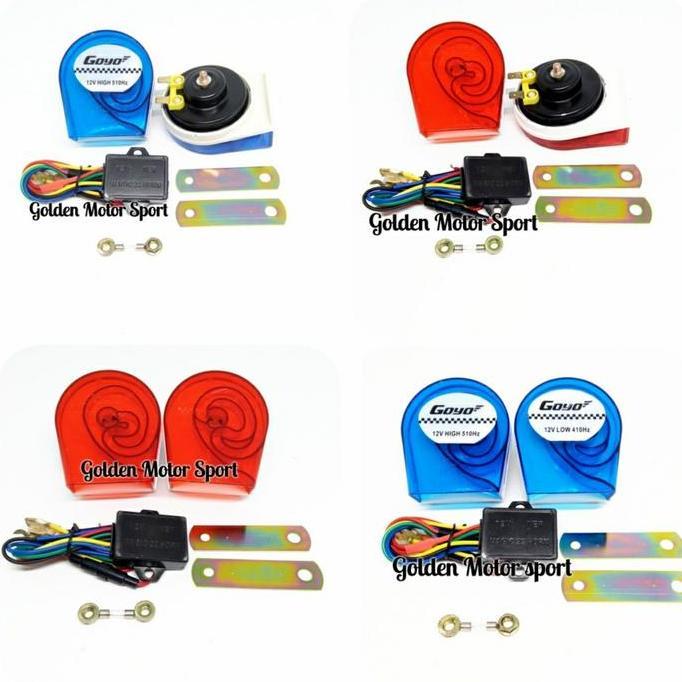Klakson Gema Echo 8 Suara Plus Relay - Klakson Telolet Klakson Keong
