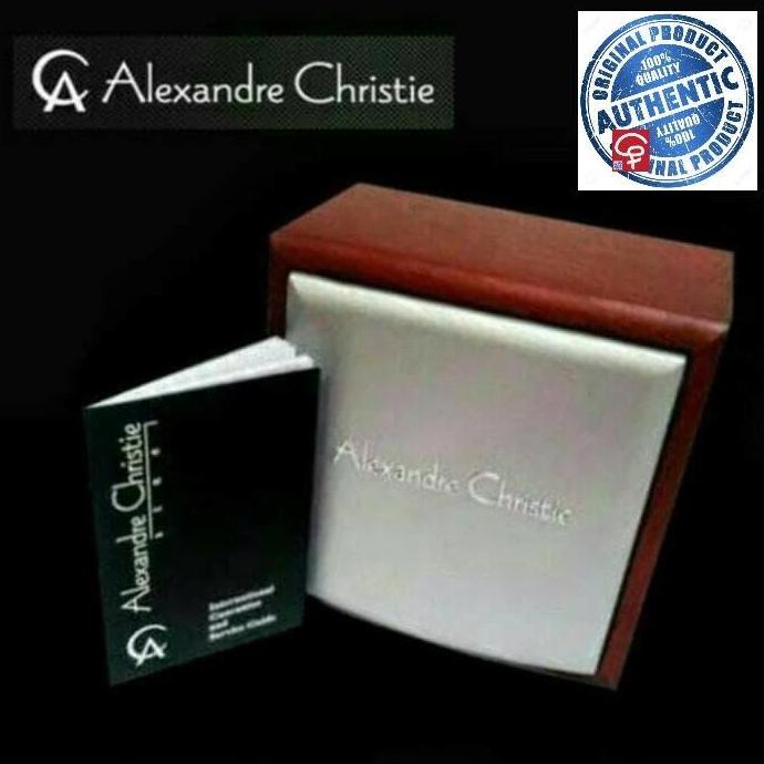 ALEXANDRE CHRISTIE AC6270 AC 6270 MAN BLUE ROSEGOLD LEATHER STRAP