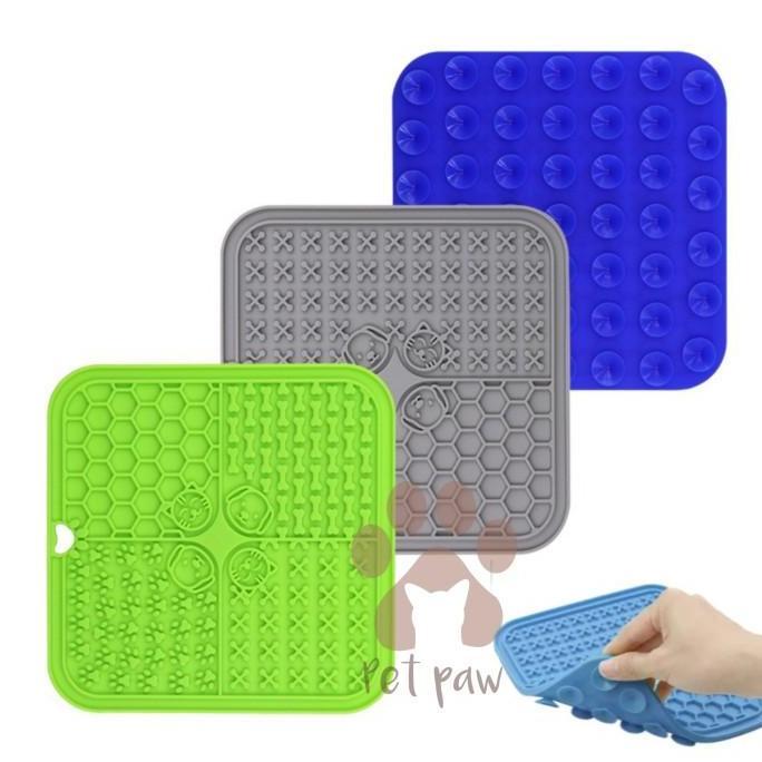 Grosir Tempat Makan Jilat Anjing Kucing Silicone Licking Mat Slow Feeder Pad