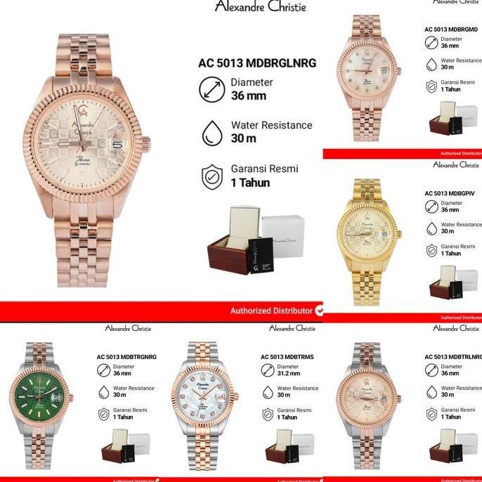 ALEXANDRE CHRISTIE AC5013 AC 5013 JAM TANGAN WANITA ORIGINAL