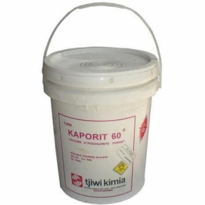 NEW Kaporit Tjiwi 60% 15kg - Kaporit Bubuk 15 kg Kemasan Pail