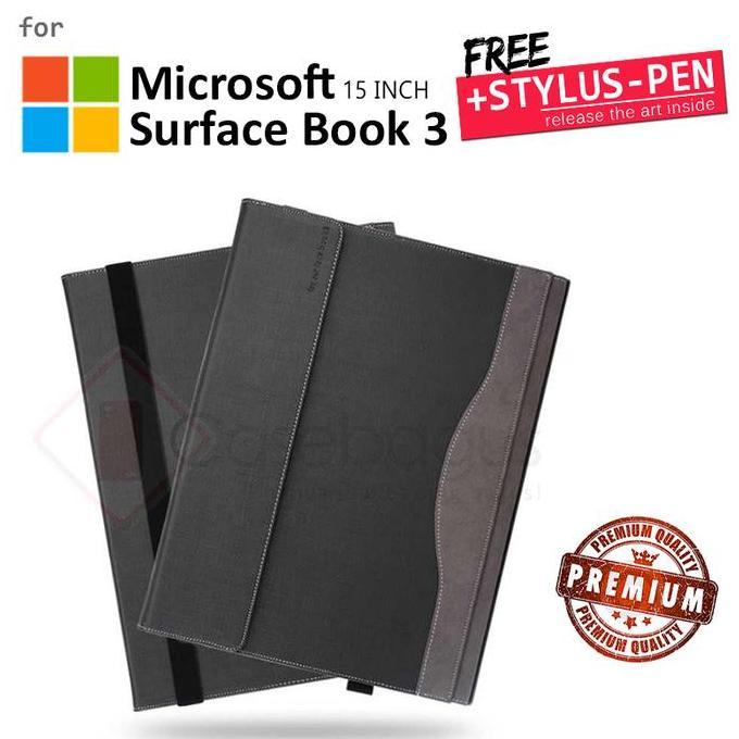 Microsoft Surface Book 3 15 Inch - Wave Elegant Leather Flip Case