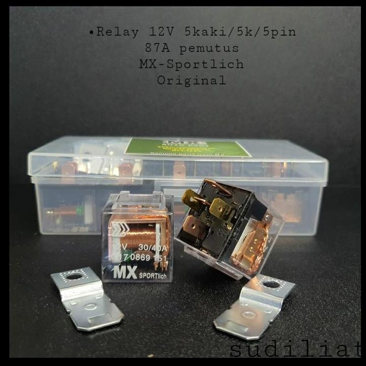 BEST DEAL RELAY 12V / RILEY 5KAKI / 5K / 5PIN 87A PEMUTUS MX-SPORTLICH ORIGINAL