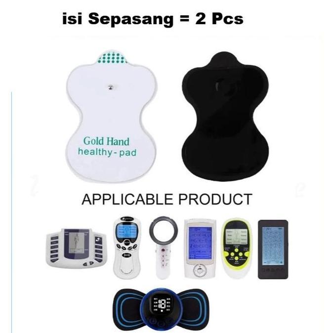 WESELTON Sepasang Gold Hand Gel healthy Pad Refill Pengganti Stiker Alat Tempel Tempelan Elektroda G