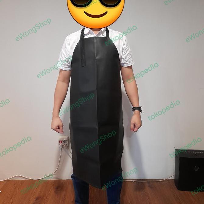 Apron celemek tahan anti air dapur gudang workshop pabrik 95x67cm pvc