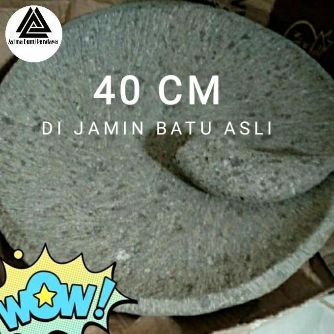 COBEK BATU ASLI + ULEKAN 40 CM COBEK BATU JUMBO