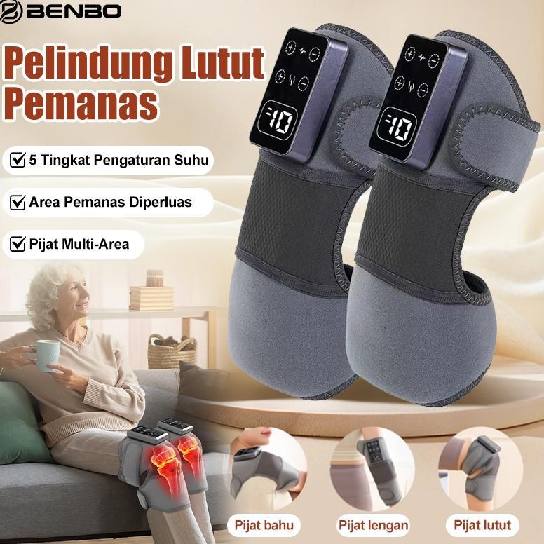 READY BENBO Pelindung Lutut Pemanas Pintar/Pemijat Lutut/Penyangga Lutut dengan Pemanas Listrik/Alat