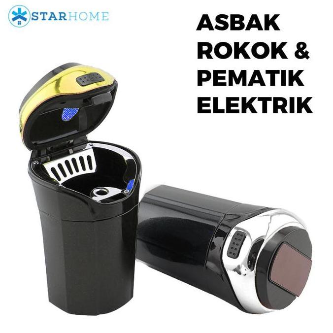 Promo Asbak Rokok Mobil Lengkap Dengan Pematik Elektrik Tempat Rokok Cod
