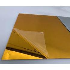 READY AKRILIK MIRROR / MIRROR AKRILIK lembaran GOLD / SILVER / MERAH / ROSEGOLD