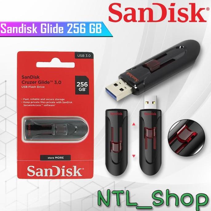 TERBARU - Flashdisk Sandisk Glide 256gb