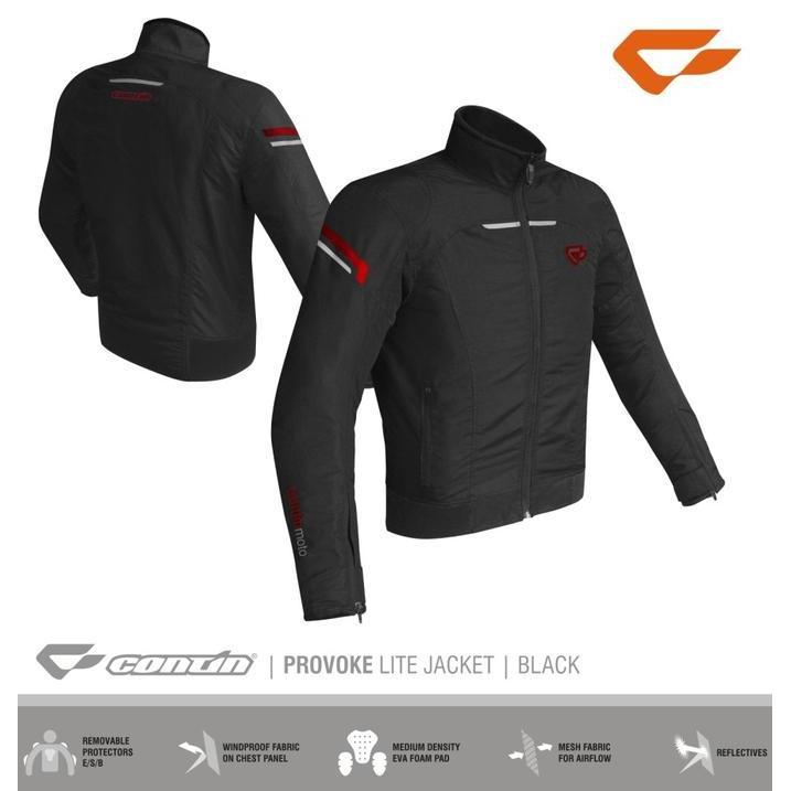 TERLARIS - Jaket Contin Provoke Black | Jaket Touring Contin Pria