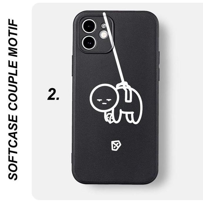 case couple type Hp Oppo all type / premium /Softcase macaron