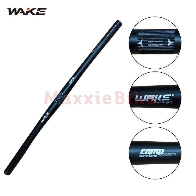 Promo Wake Hb010 Flat Handlebar Stang Sepeda Lipat 25.4X580Mm Aluminum Alloy Folding Bike Straight H