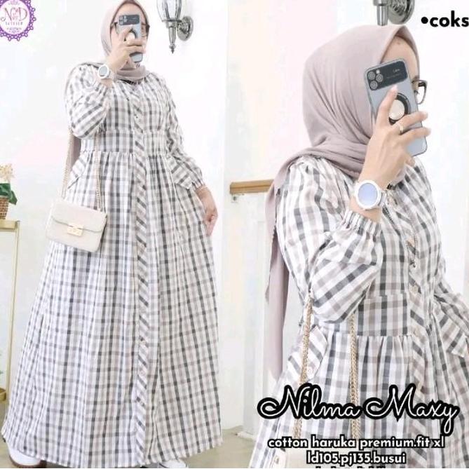Nilma maxy bahan cotton haruka premium AS
