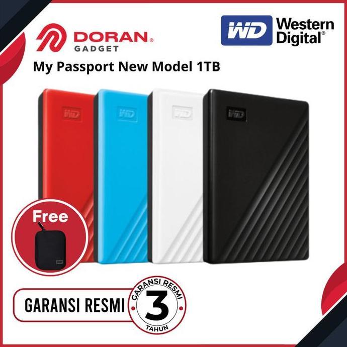 WD My Passport 1TB New Model USB 3.2 HD HDD / hardisk external 1 tera