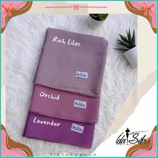 Purple Series / Lilac / Jilbab Segiempat Kerudung Segi Empat Lasercut Dan Jahit Tepi Hijab Square Pr