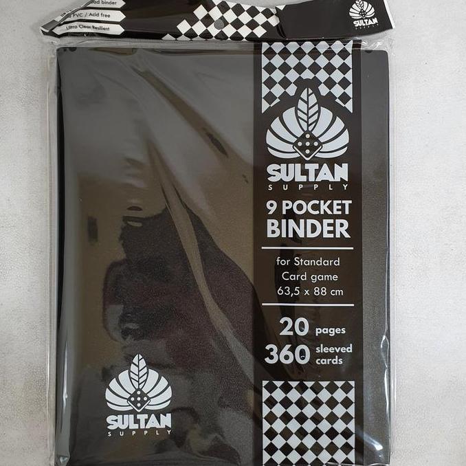 SULTAN 9 POCKET BINDER ALBUM (BLACK)