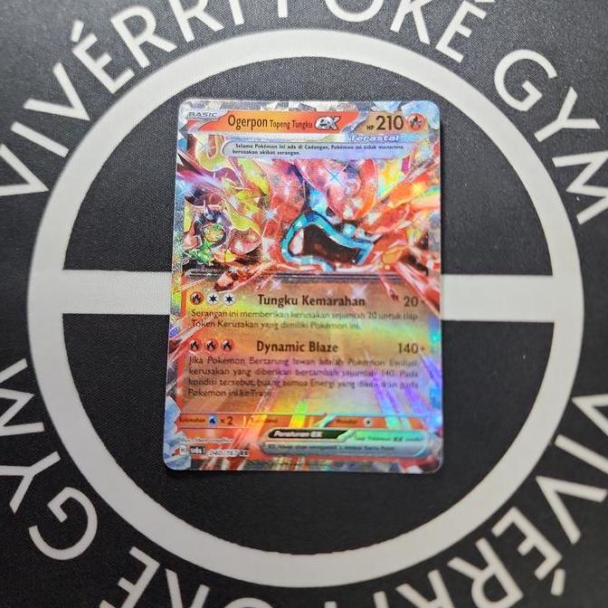 Ogerpon Topeng Tungku EX Kartu Pokemon TCG Indonesia