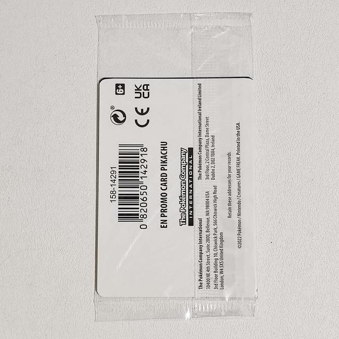 Pikachu (Sealed) 028/078 - Pokemon GO Holo Promo Pokemon Card TCG