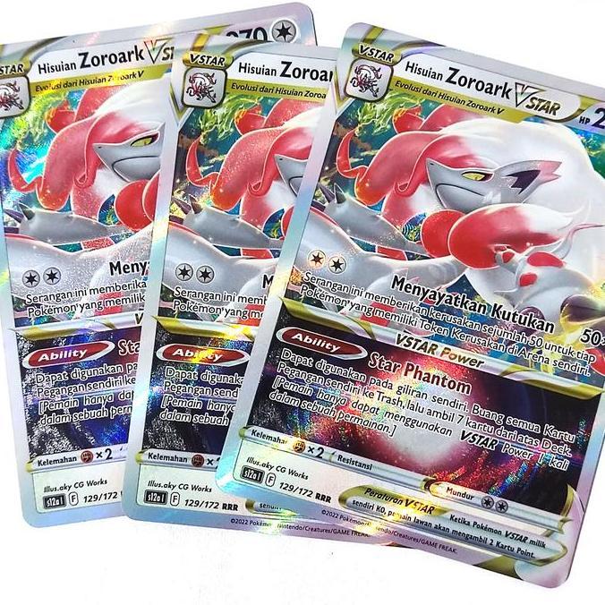 Hisuian Zoroark VSTAR RRR 129/172 S12a - Kartu Pokemon Indonesia