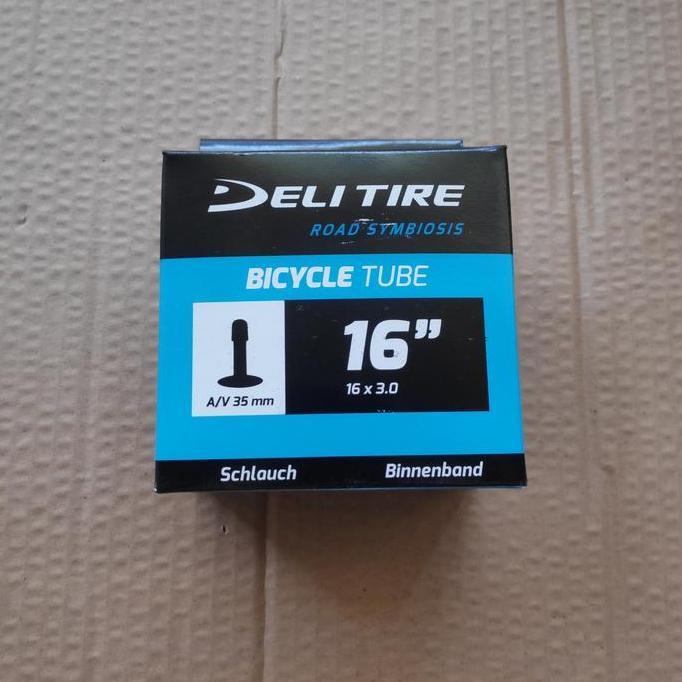 Promo Bicycle Tube Deli 16 x 3.0 Schrader. 1 biji. Ban Dalam Sepeda 16x3.0 Diskon