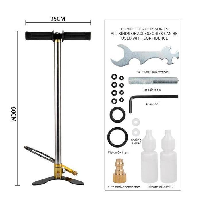 Promo Pompa Pcp Barracuda 4 Stage Stainles Steel Manometer 6000Psi / Pompa Pcp 6000Psi Promo/Pompa P