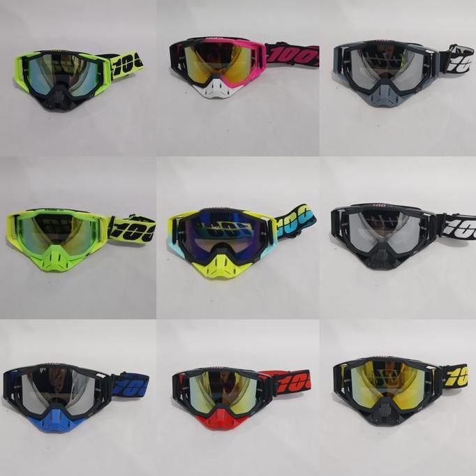 Kacamata Trail Cross Goggle 100 Percent Kacamata trail Aneka warna