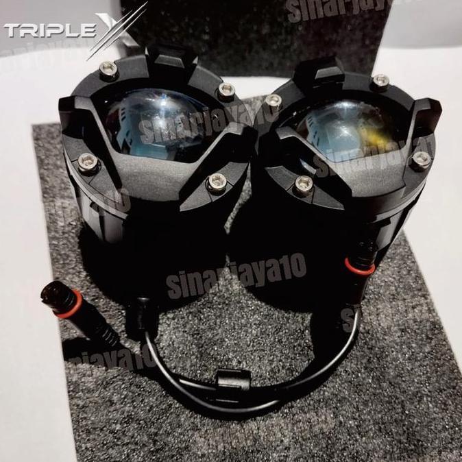 TERMURAH - M5 m5 lampu led kabut triple x sorot tembak laser mobil motor Kabel Projie Car