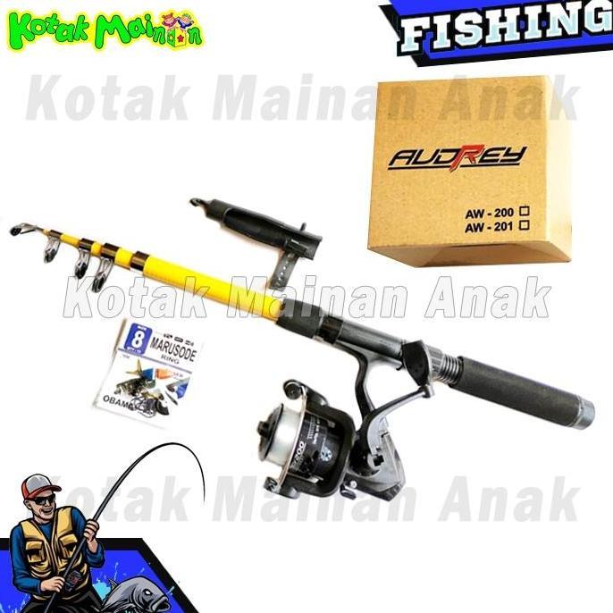 HARGA DISC - Alat Pancing Set Lengkap Joran Antena Lentur Fishing Mancing Casting
