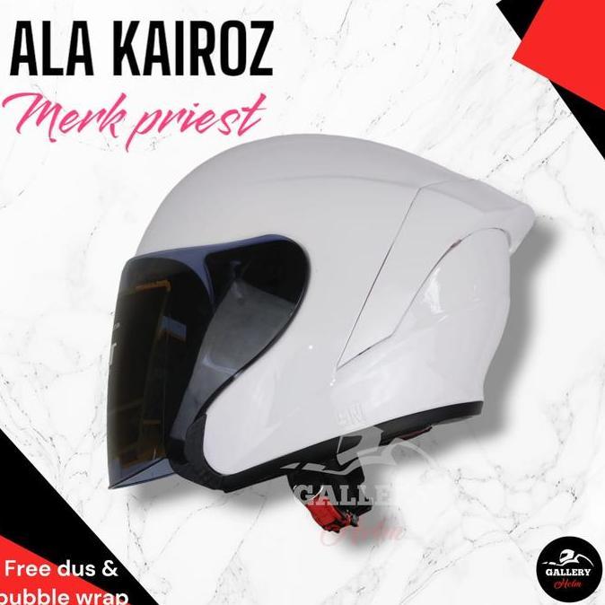 TERBARU - HELM PRIEST KAIROZ  PUTIH | HELM KEKINIAN MODEL NJS KAIROZ