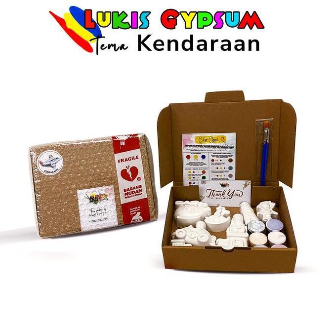 Painting Gypsum Mewarnai Patung Lukis Gipsum Mainan Edukasi Anak Paket