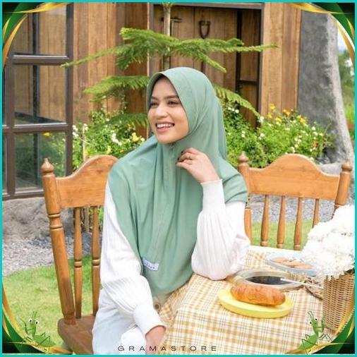 (Bisa Cod)Kenan Hijab Original Size L Lana - Daily Jilbab Bergo Instan Jersey Premium