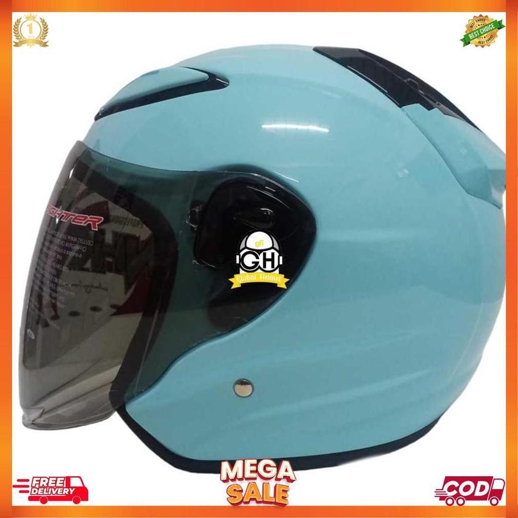 Helm Half Face Nhk R6 Nhk R-6 Solid Polos Light Tosca [H2]