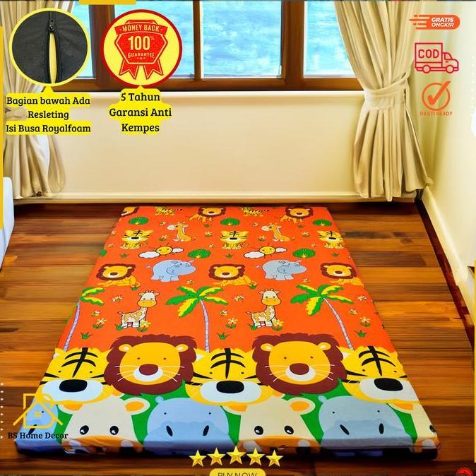 Kasur Lipat Motif Karakter Tebal & Empuk Busa Royal Karpet Import Allshop