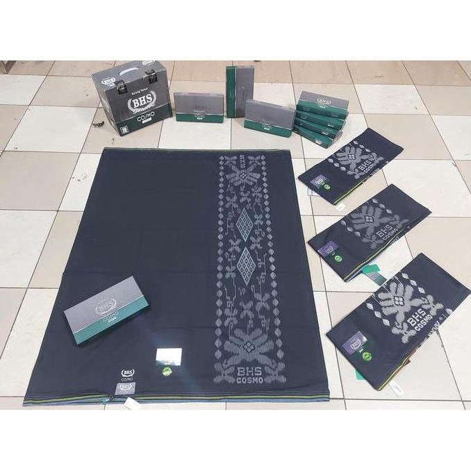 Sarung BHS Cosmo Silver Hitam Polos