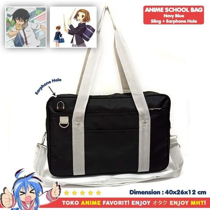 Papipuk- Tas Sma / Sekolah Jepang - Tas Anime - Anime Koukou Bag Hq Japanese School Bag
