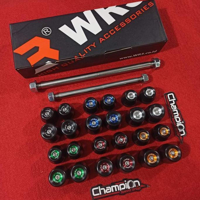 Axel Axle Slider Jalu As Roda WR3 Ninja 250FI 250 FI Old 2013-2017