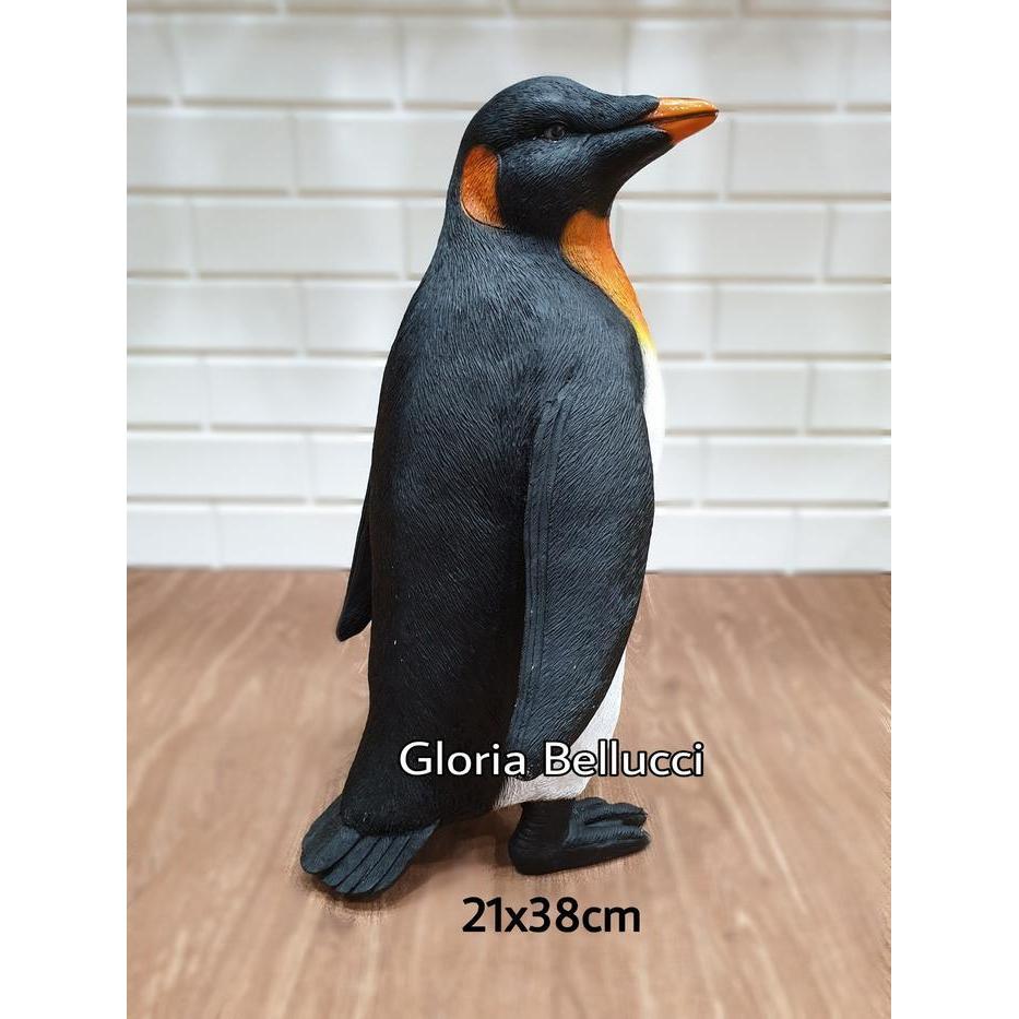 patung pajangan pinguin jumbo burung penguin hiasan dekorasi kolam