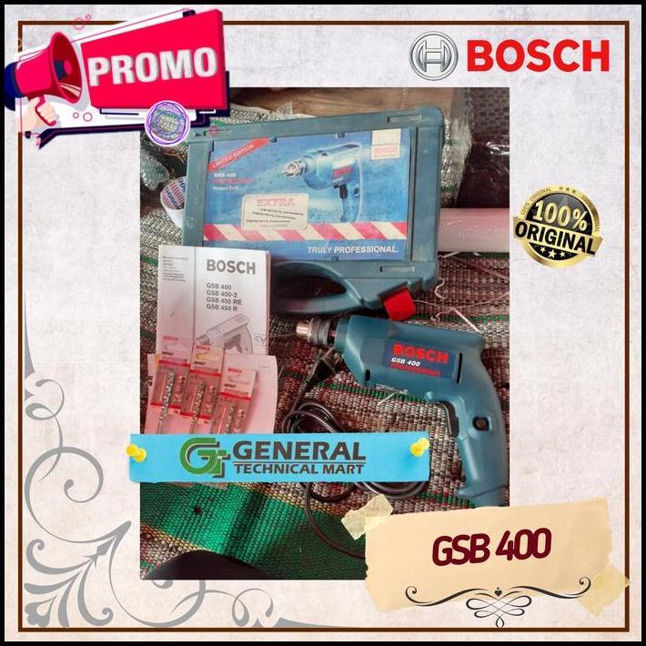 TERBARU OBRAL BOR TEMBOK BOSCH GSB 400 10MM MADE IN MALAYSIA