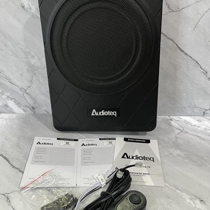 Subwoofer aktif slim kolong Audioteq 10inch mobil