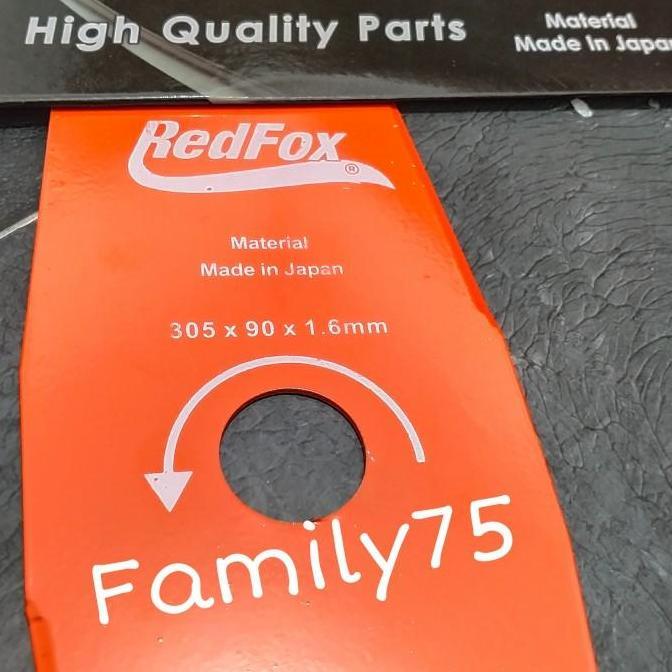 redfox 2tak pangkas rumput mata pisau mesin rumput 12 inch
