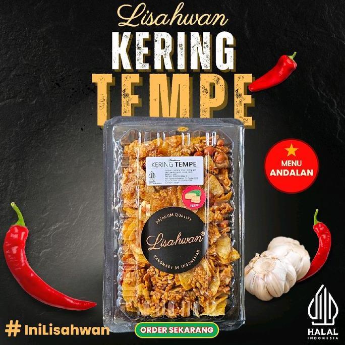 KERING TEMPE LISAHWAN. berat 400gr, Keripik lauk pauk