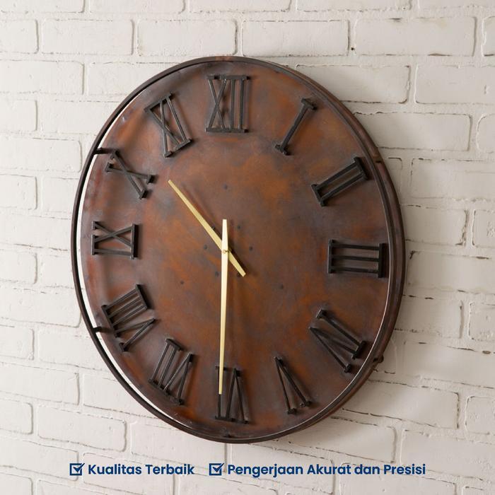Jam Dinding Vintage / Jam Dinding Rustic/ Jam Dinding Industrial Clock Gift Kayu